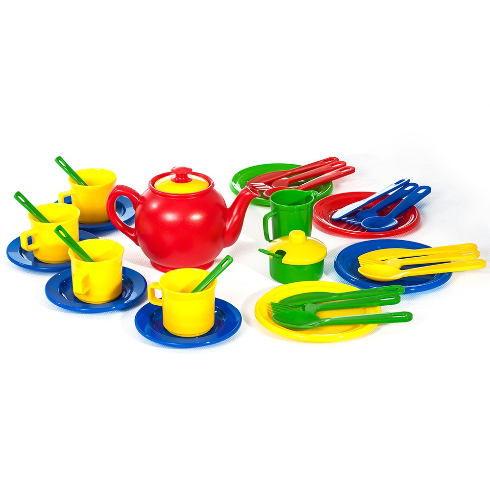 Pretend & Play Tea & Dinner Set - 34pcs
