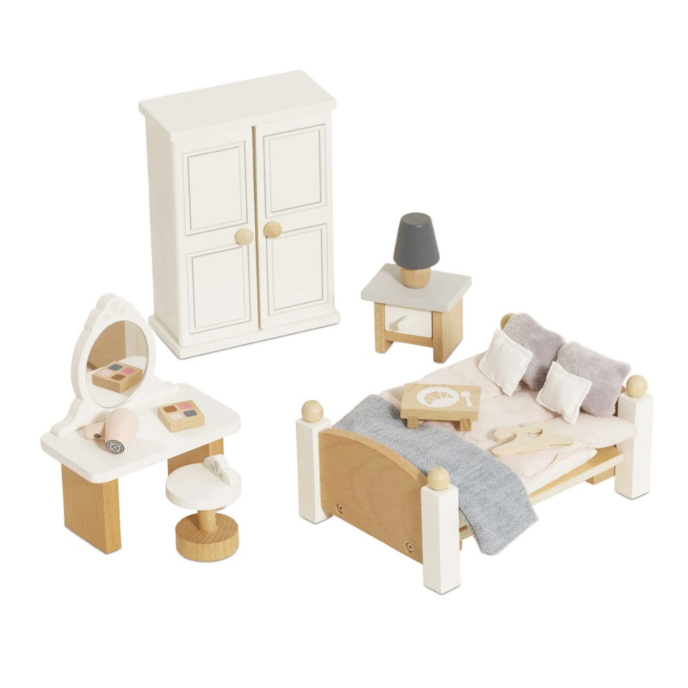 Dolls House Furniture: Bedroom - 19pcs