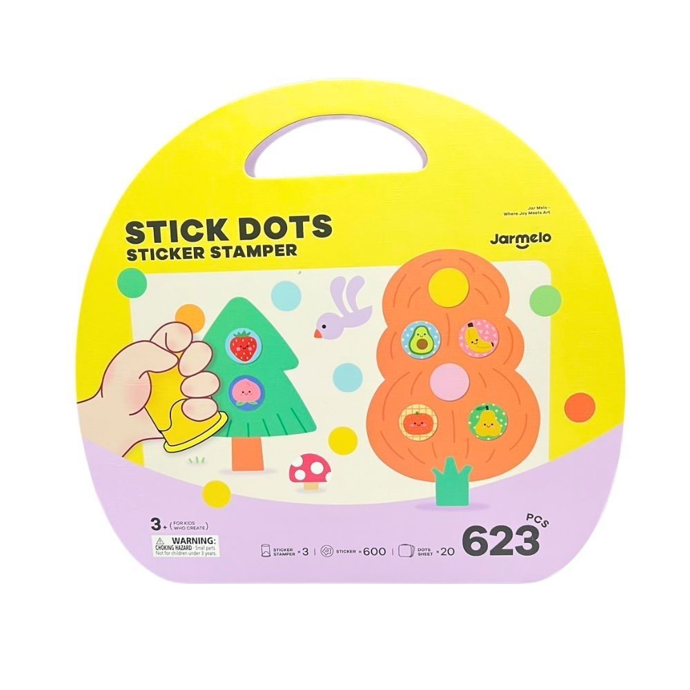 Dot Sticker Stamper & Reusable Stickers - 600 Pieces