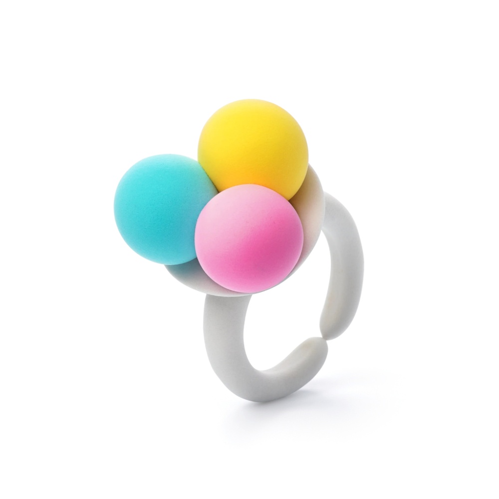 Modelling Air-Dry Clay with Fun Interactive App - Sweet Rings, series Bijou, 3 cans