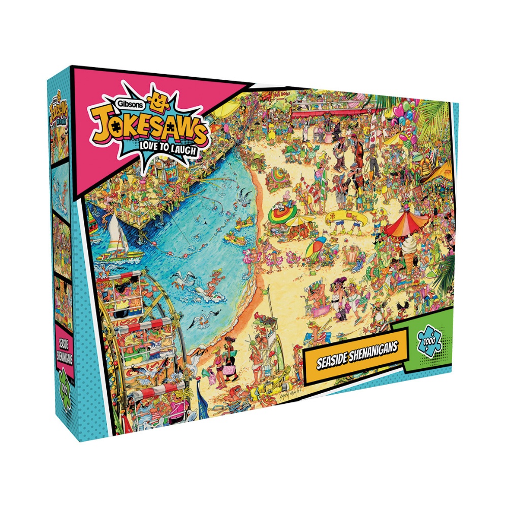 Gibsons - Jokesaws: Seaside Shenanigans - 1000 Piece Jigsaw Puzzle