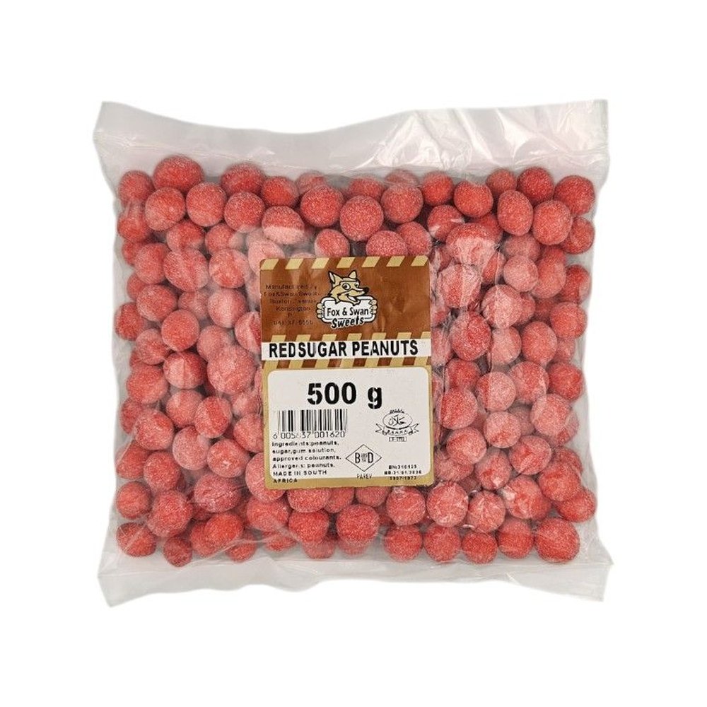 Fox And Swan 500g Red Sugar Peanuts (1x500g) — 12 units