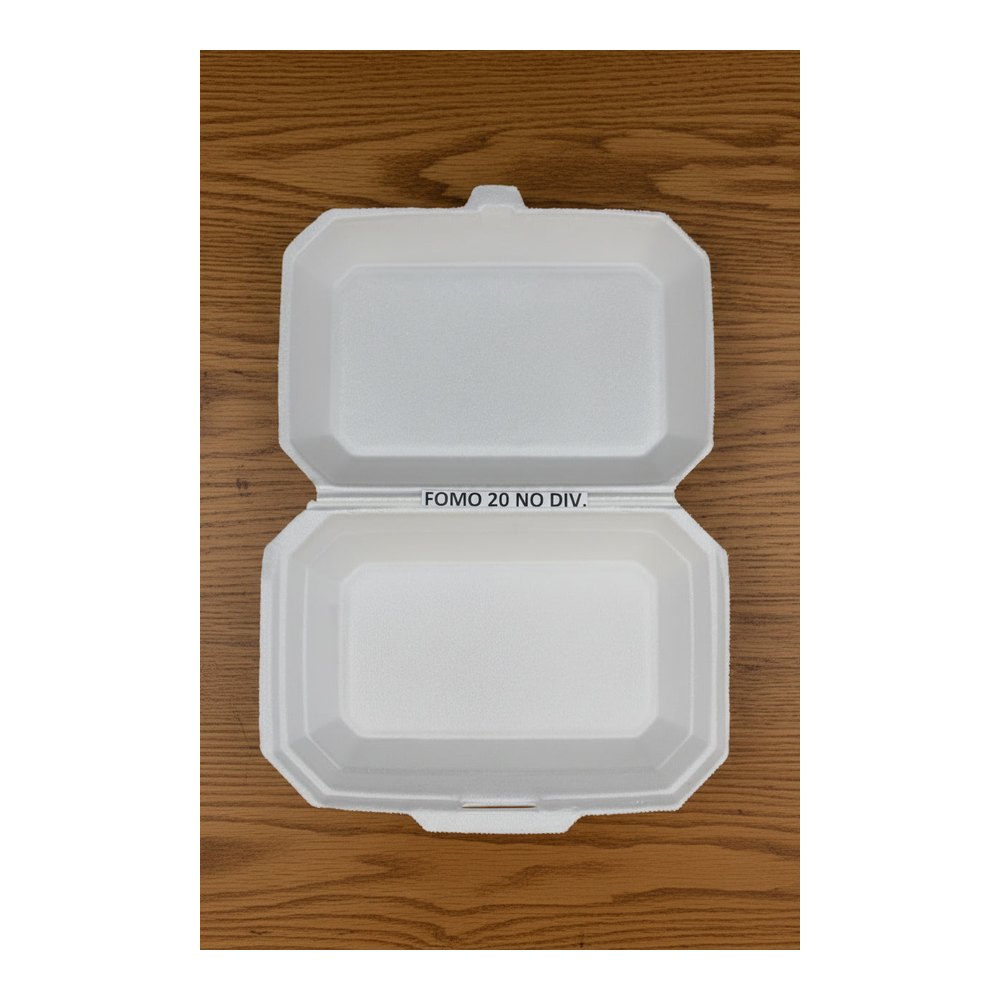 FOMO 20 SINICA Tray 4x75 No Divider (75 units) – Single Compartment Tray — 2 packs