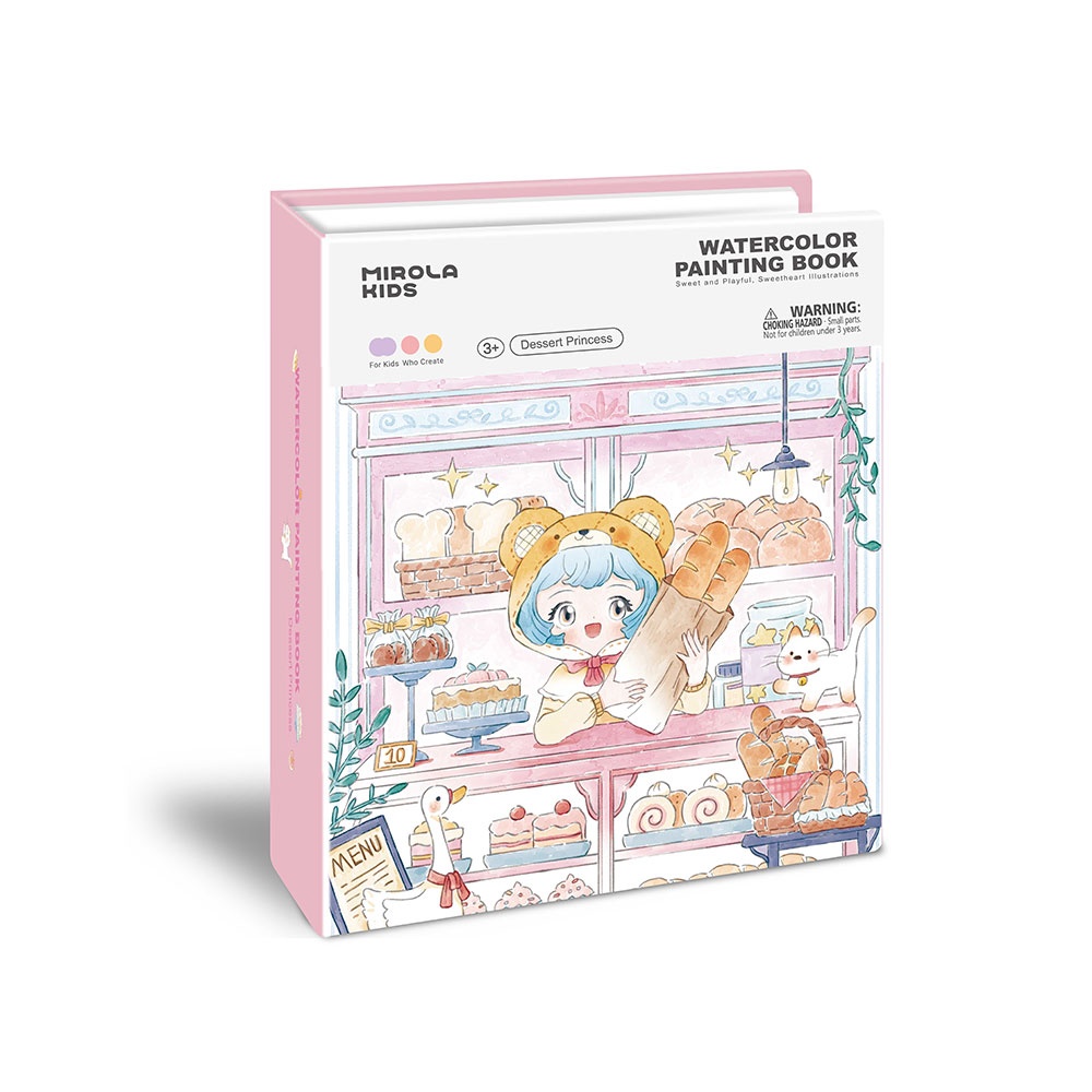 Jar Meló - Watercolor Painting Book - Dessert Princess
