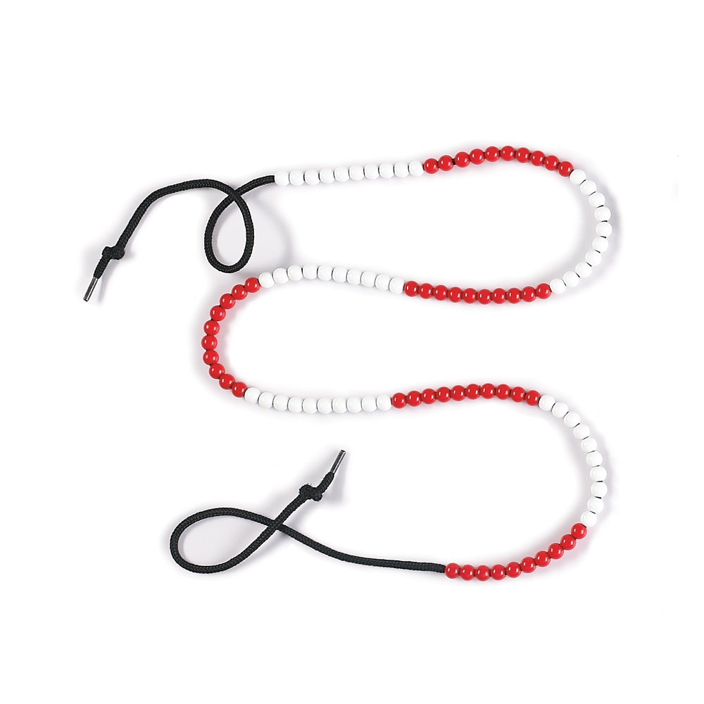 String Bead Abacus Student 1cm 100 bead - 10pcs