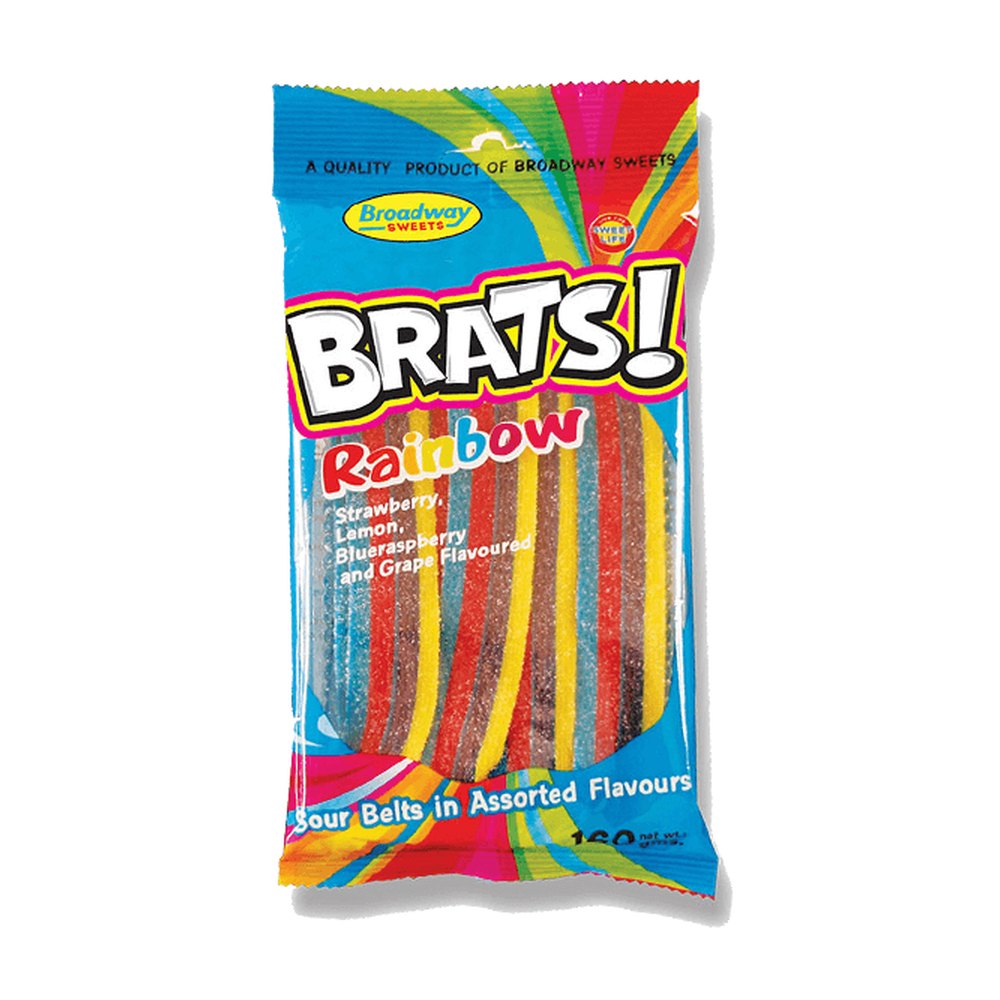 Brats Belts 160g (Rainbow) — 12 units