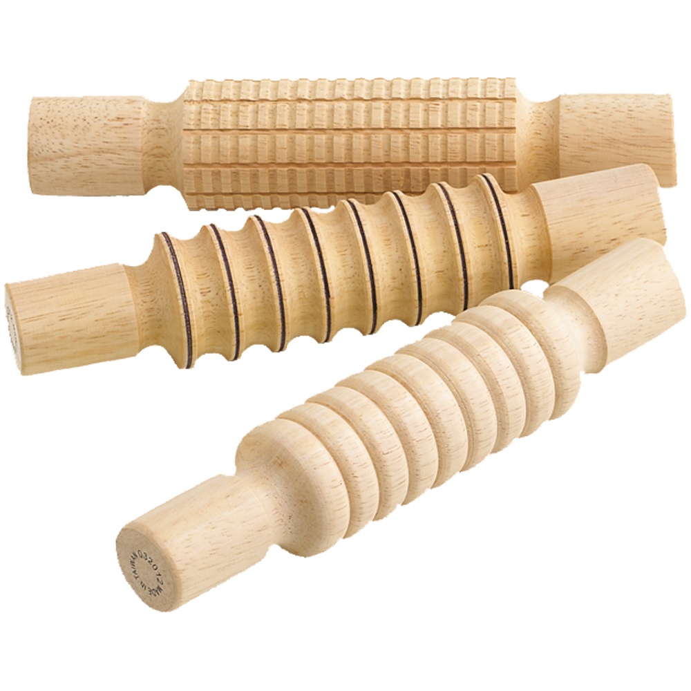 Rolling Pins Set Profiled 3pcs