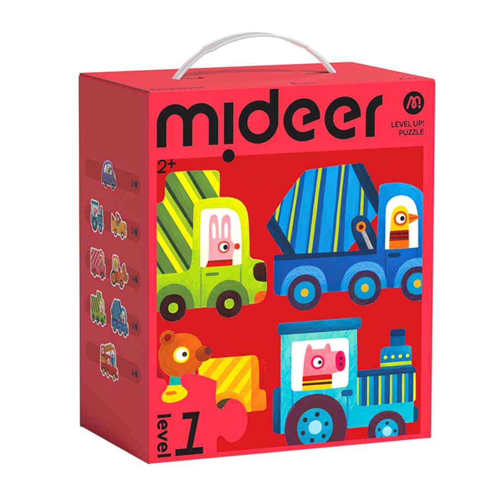 Level Up Jigsaw Puzzle for Kids - 8-in-1 - Level 1 Animal Transportation
