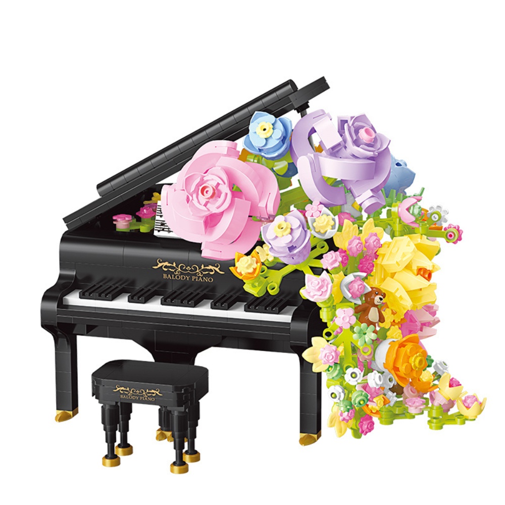Building Block Set - Flower Piano - 841 Pieces