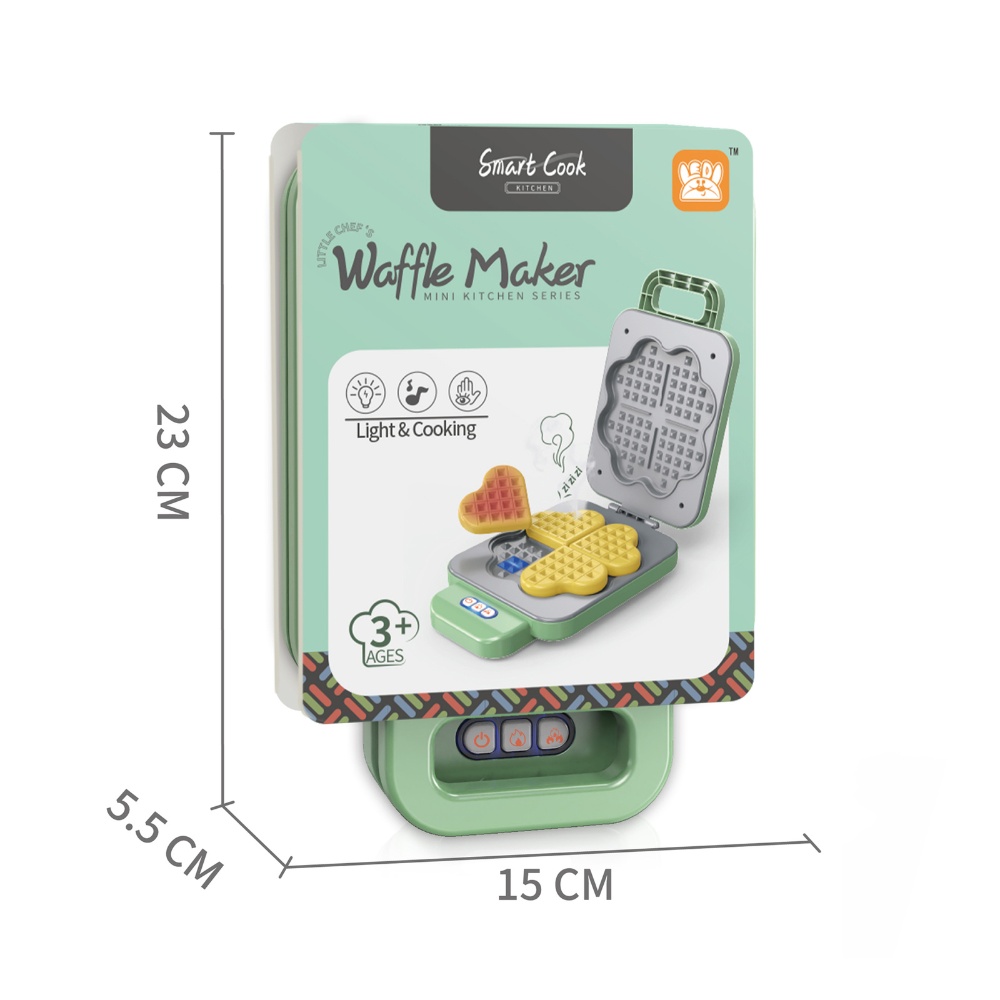 Pretend & Play Waffle Maker Set with Colour Changing Waffles