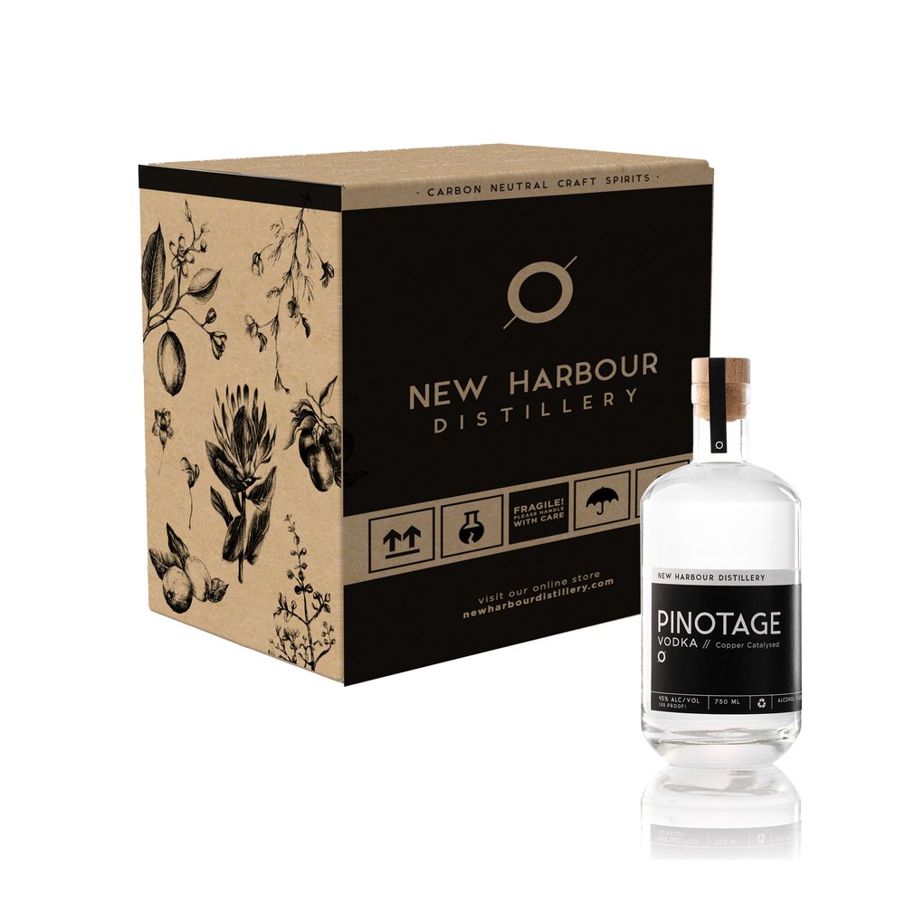 New Harbour Pinotage Vodka — 6 × 750ml