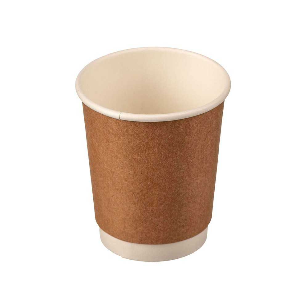 Unbranded Kraft Double Wall Cups - 500 x 250ml