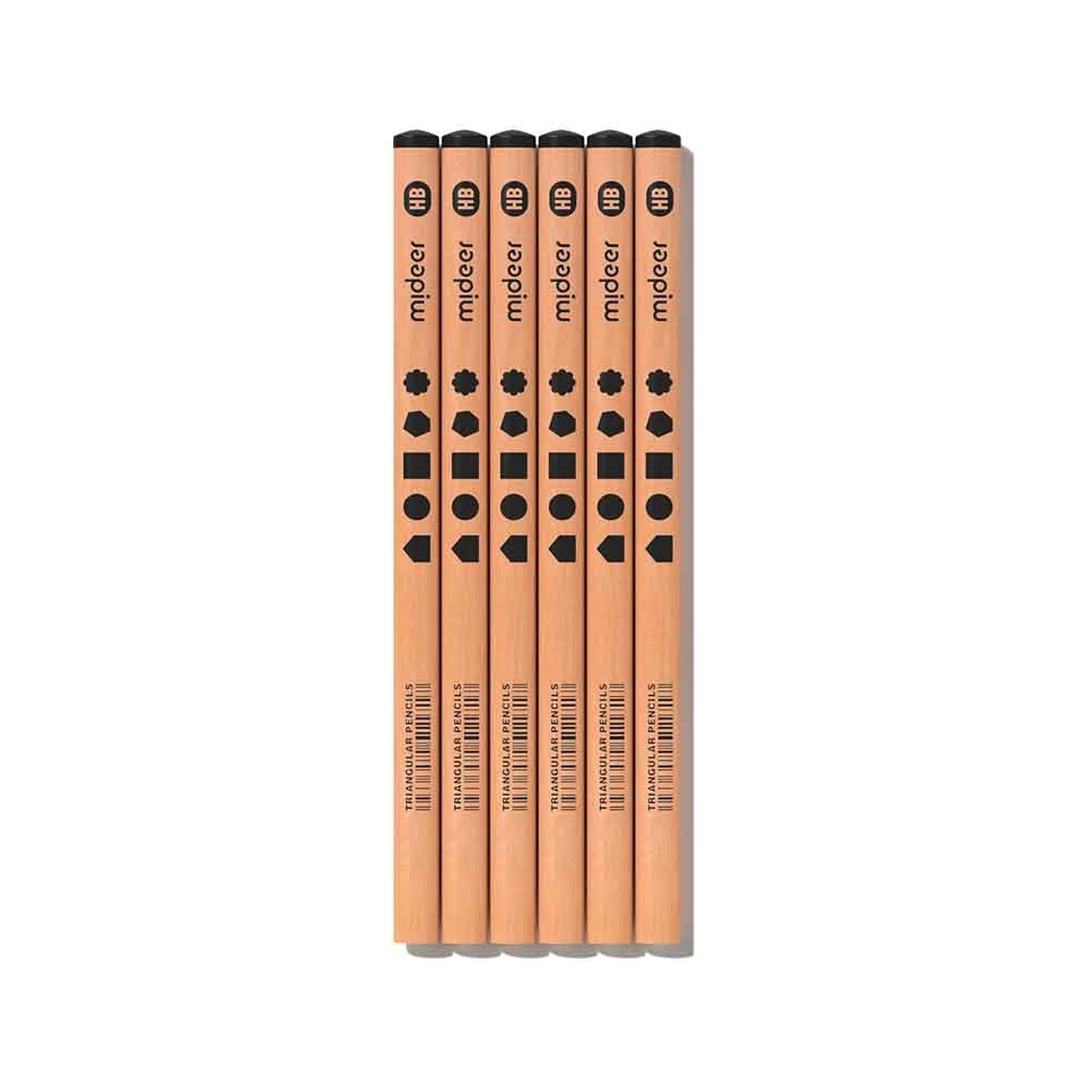 Triangular HB Pencils 18-Pack - Correct Pencil Grip for for Early Writing