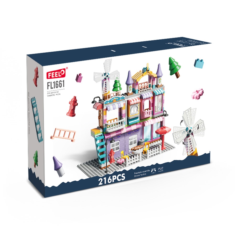 Building Block Set - Girls Villa - 216 Pieces-**