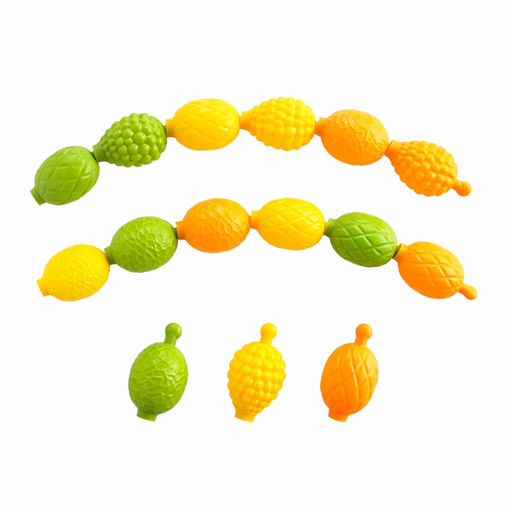 Linking Fruits - 3 Colours & 3 Tactile Surfaces - Activity Guide - 18pcs