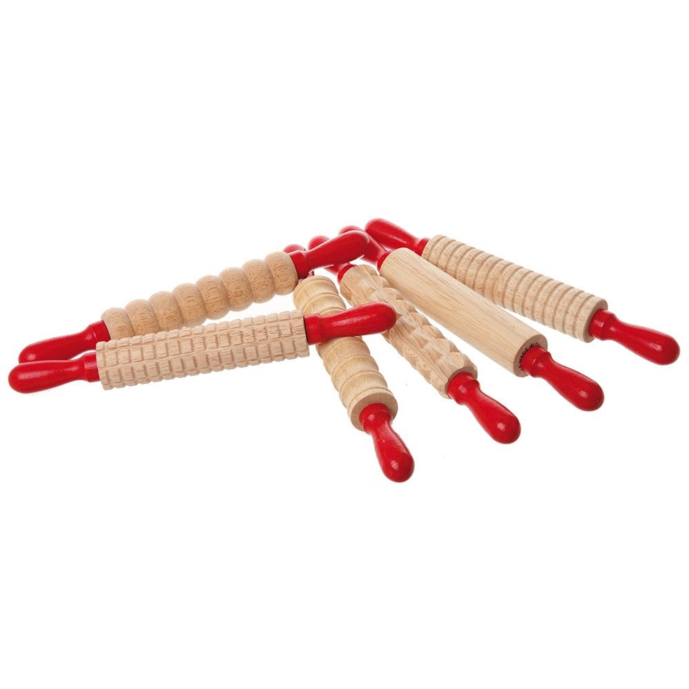 Rolling Pins Set Textured 6pc
