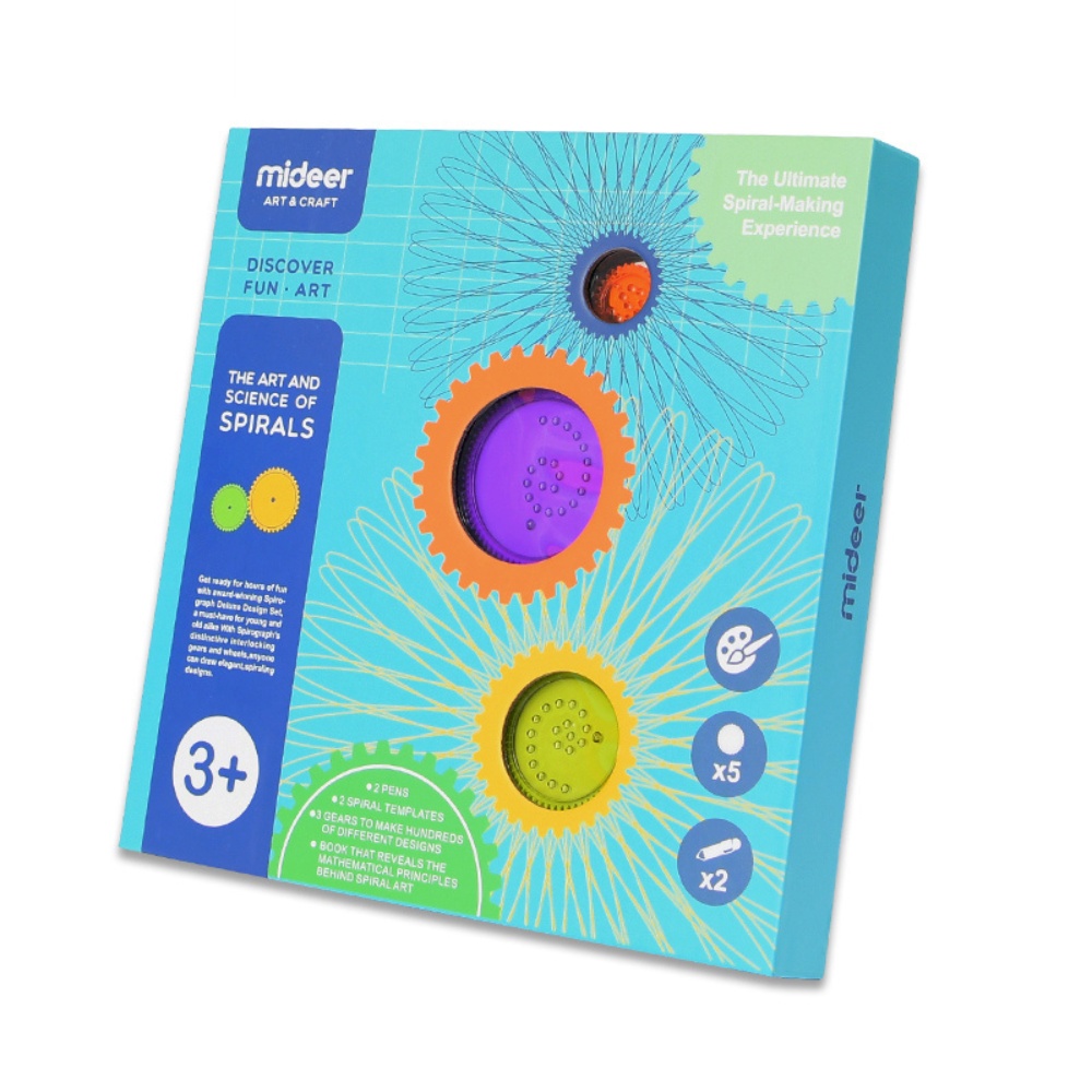 Children's Spirograph Drawing Kit - Geometric Design Art Set