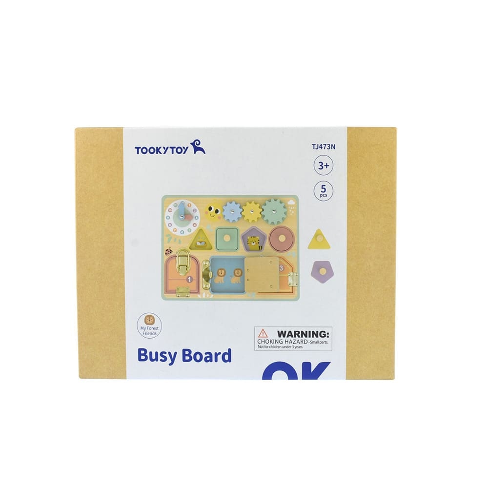 Wooden Busy Board – Pastel