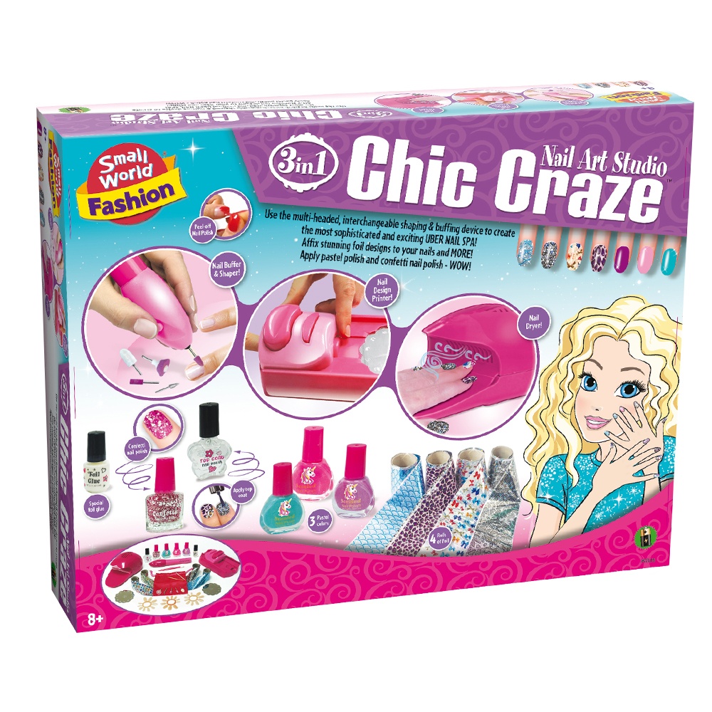 Small World Toys - 3-in-1 Chic Craze Nail Art Studio -**