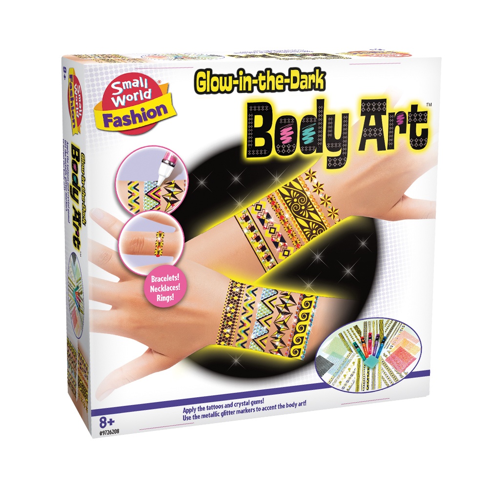 Small World Toys - Glow-in-the-Dark Body Art -**