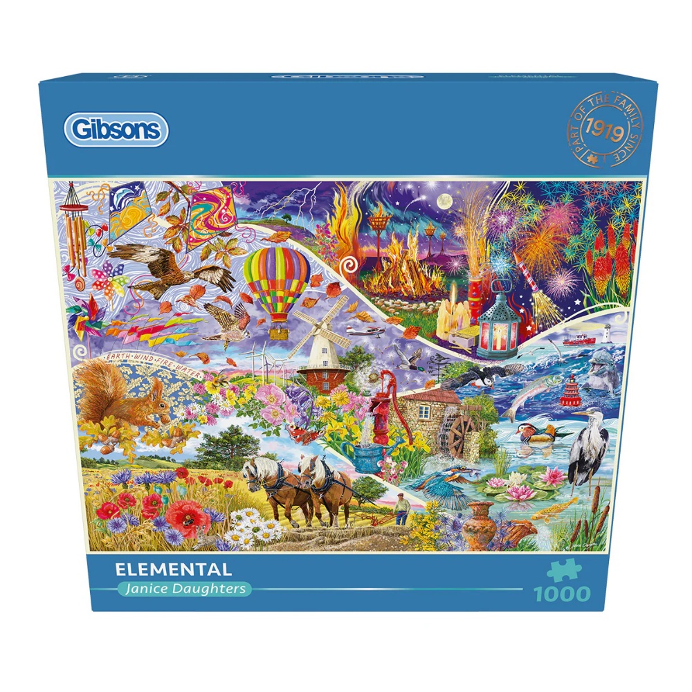 Gibsons - Elemental - 1000 Piece Jigsaw Puzzle
