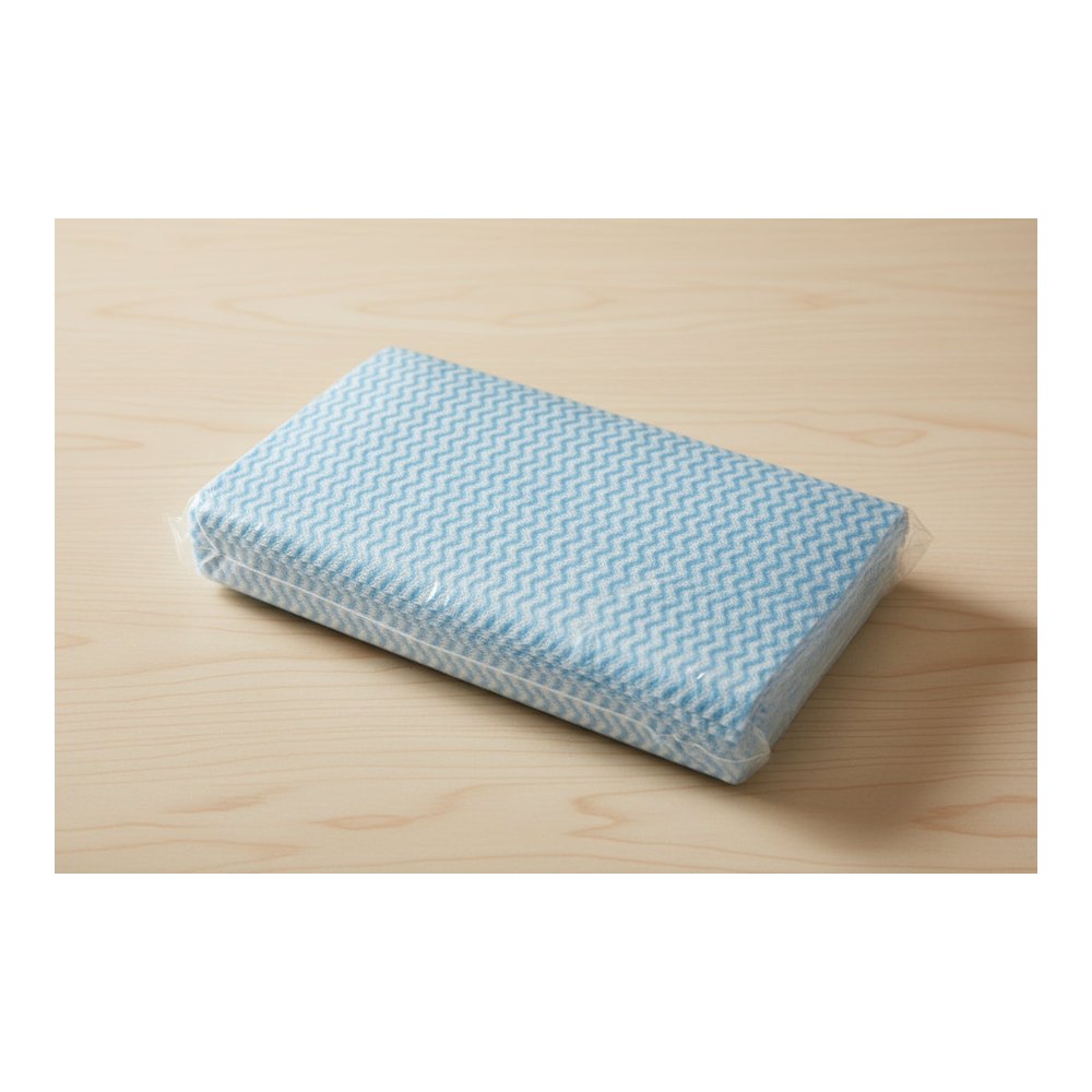 Wipes-Blue/White Spun Lace(50)