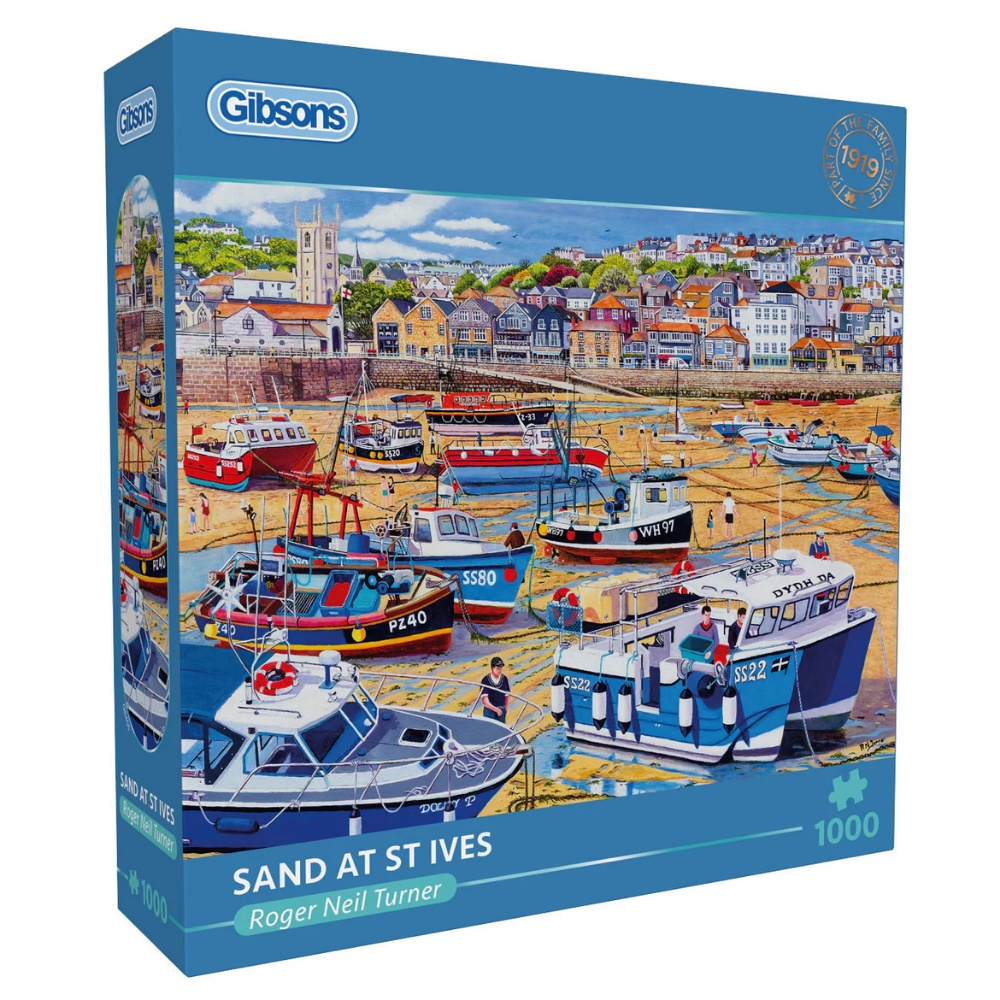 Gibsons - Sand at St Ives - 1000 Piece Jigsaw Puzzle