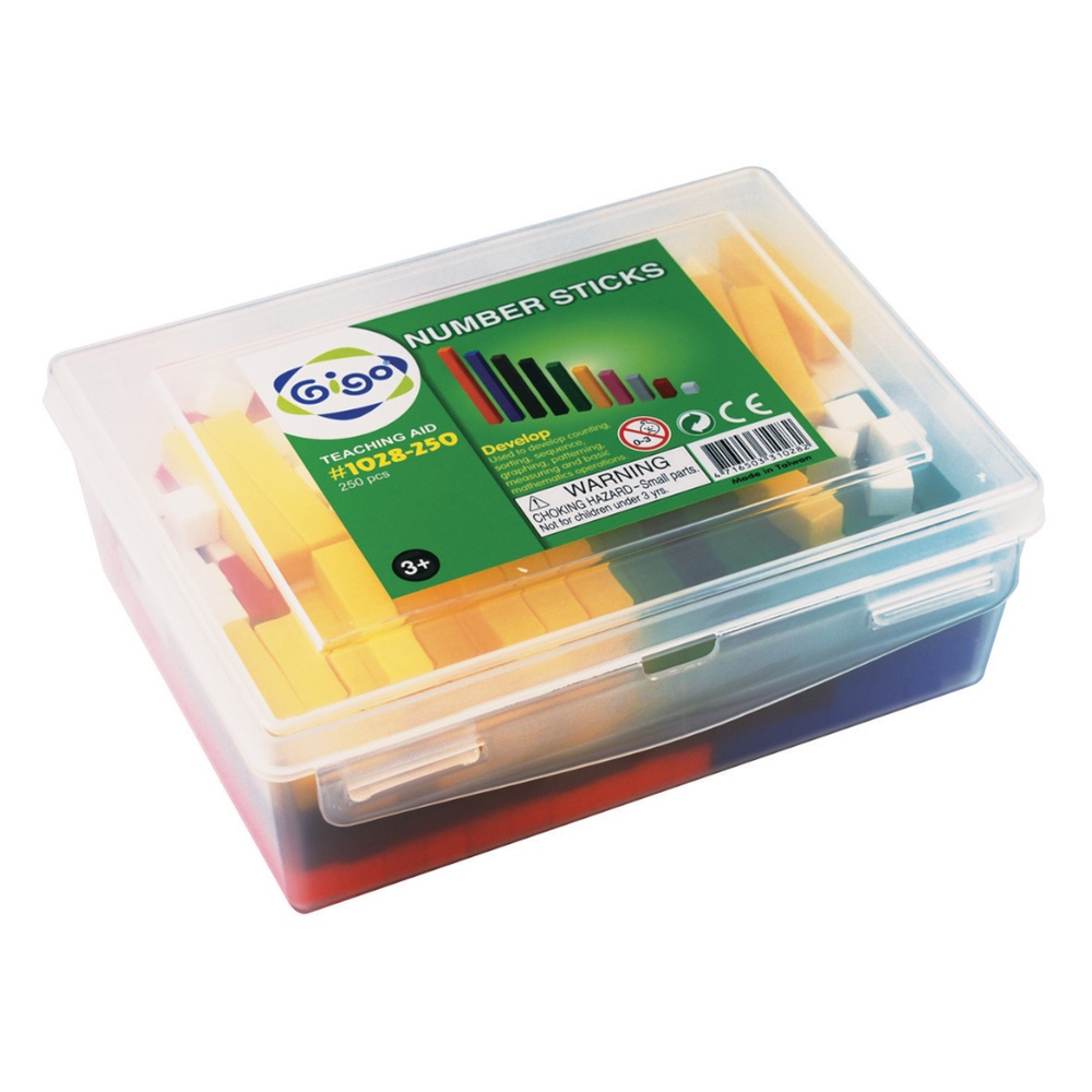 Number Rods + 5 Cards - 250pcs Container