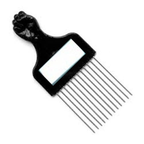 Afro Combs with Mirror - 12 Units, Assorted Colours