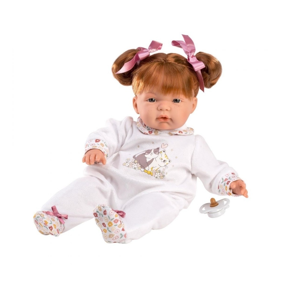 Baby Girl Doll with Hair, Clothing & Accessories: Joelle - 38cm