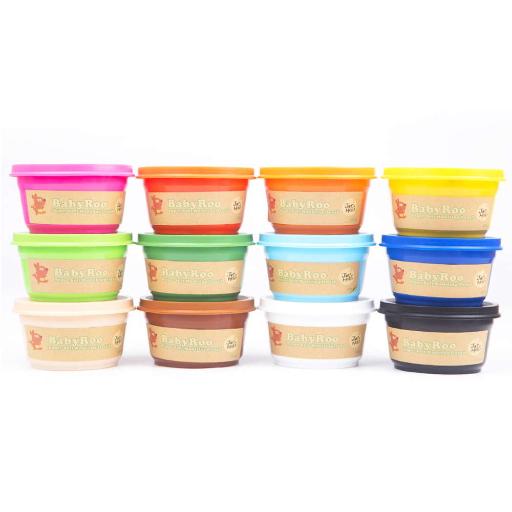 Modeling Dough - Non-toxic and Safe for Kids - 12 Colours