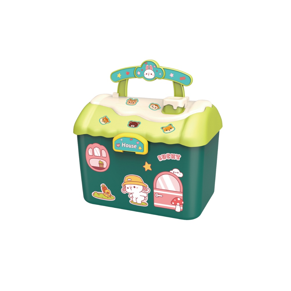 Pretend Play Pet Set - 2-in-1 Pet Care Kit with 10 Accessories