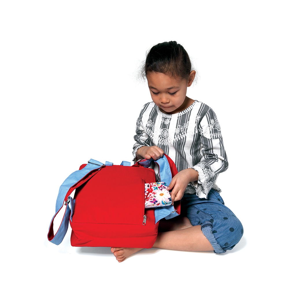 Embroidered Backpack for Kids: Growing Garden