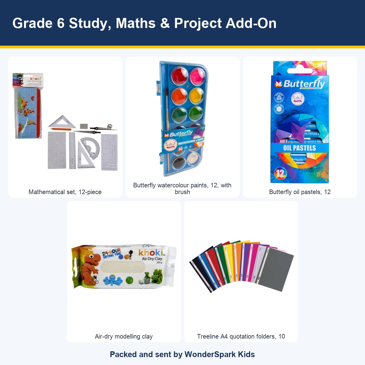 WonderSpark Kids Grade 6 Study, Maths & Project Add-On