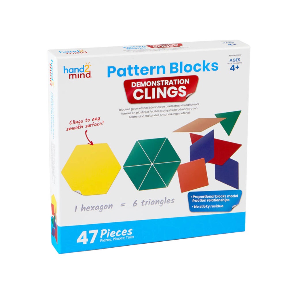 Pattern Block Demonstration Clings: 47 Pieces