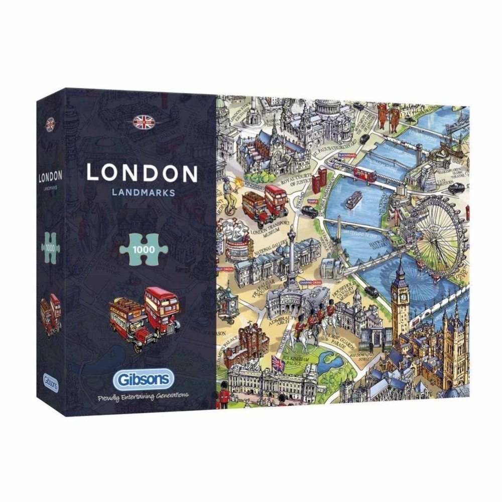 Gibsons - London Landmarks - 1000 Piece Jigsaw Puzzle