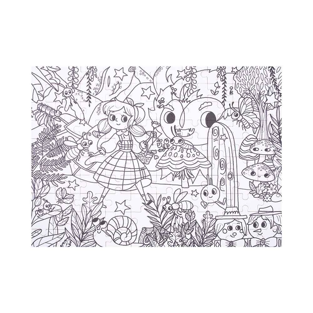 Colouring Puzzle - Secret Garden - 100pcs