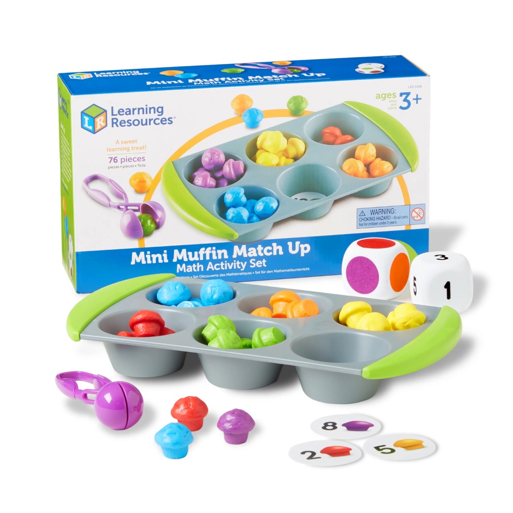 Muffin Match Up: Counting Colour Sorting Fine Motor Toy for Toddlers