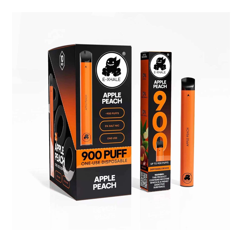 Apple Peach 900 Disposable Vape 5% (10 Pack)