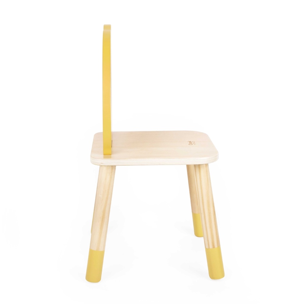 Wooden Kids Grace Chair - Lemon - 27.6 x 28 x 48.8 cm
