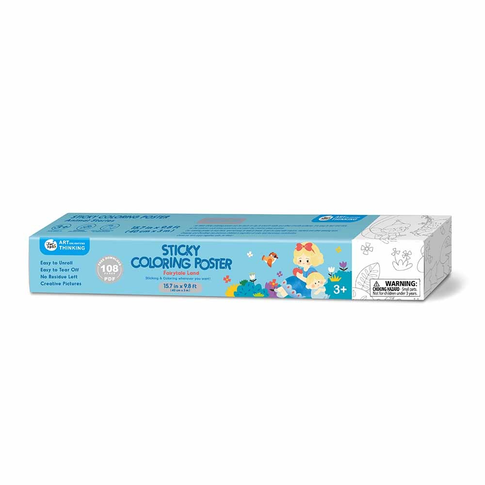 Colouring Paper Roll - Tear & Stick - Fairy Tale Land 3m