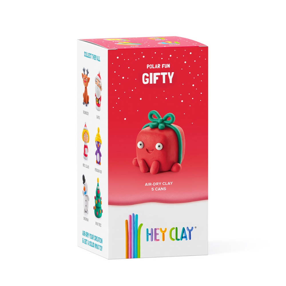 Modelling Air-Dry Clay with Fun Interactive App - Gifty, Christmas Series, 5 cans