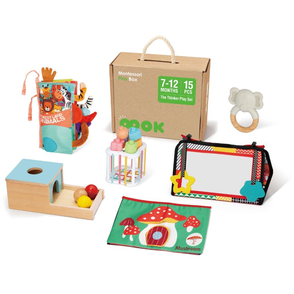 Montessori Activity Box The Babbler Playset - 12 Months+