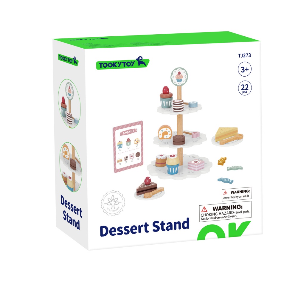 Pretend Play Dessert Stand Toy Set