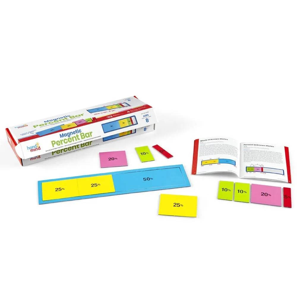 Magnetic Percent Bar: 32 Piece Demonstration Set