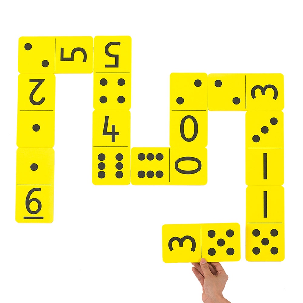 Dominoes Double-Six - Jumbo Foam - Number & Dot - 28pcs