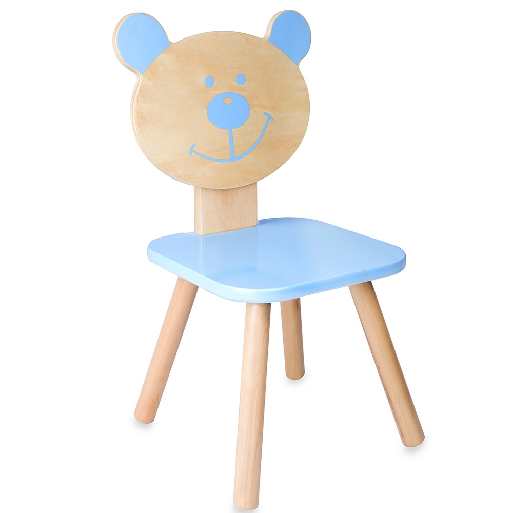 Bear Chair for Kids - Blue