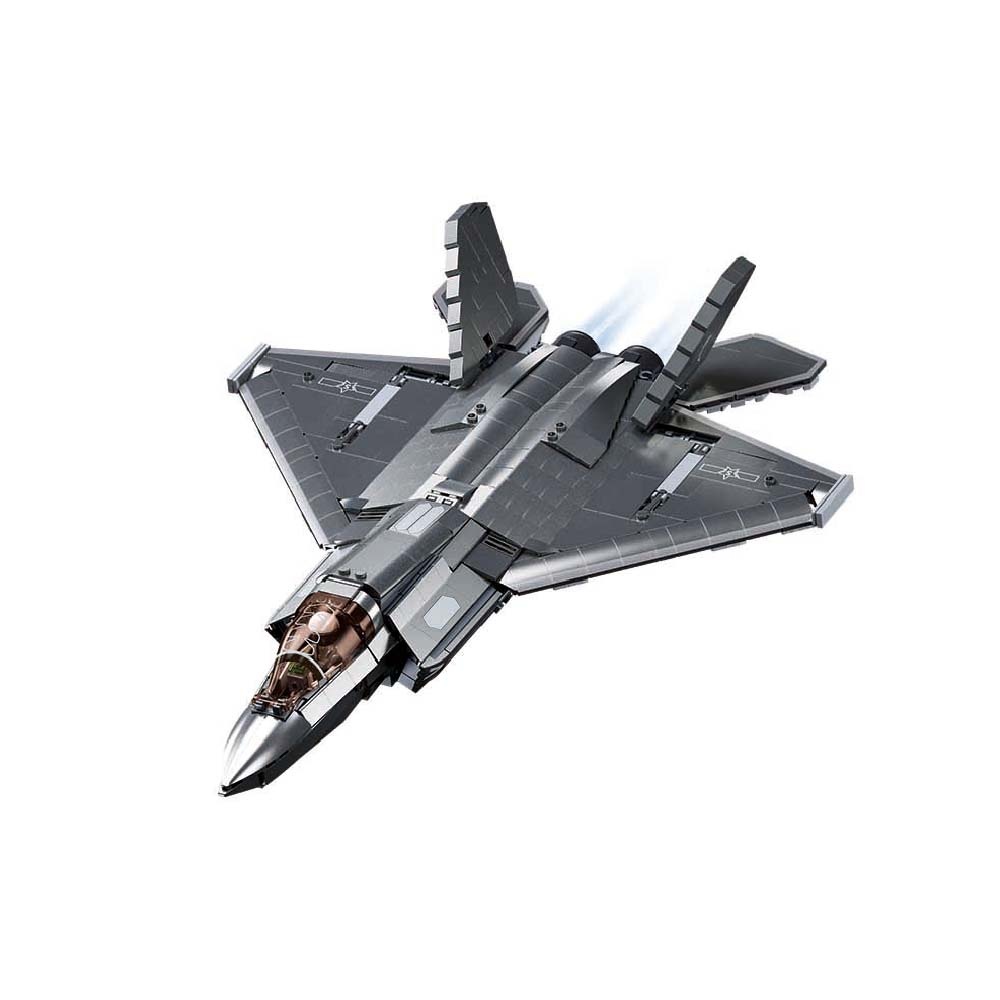 Sluban Building Set: Model Bricks - J35 Stealth Aircraft 1/44 - 838pcs
