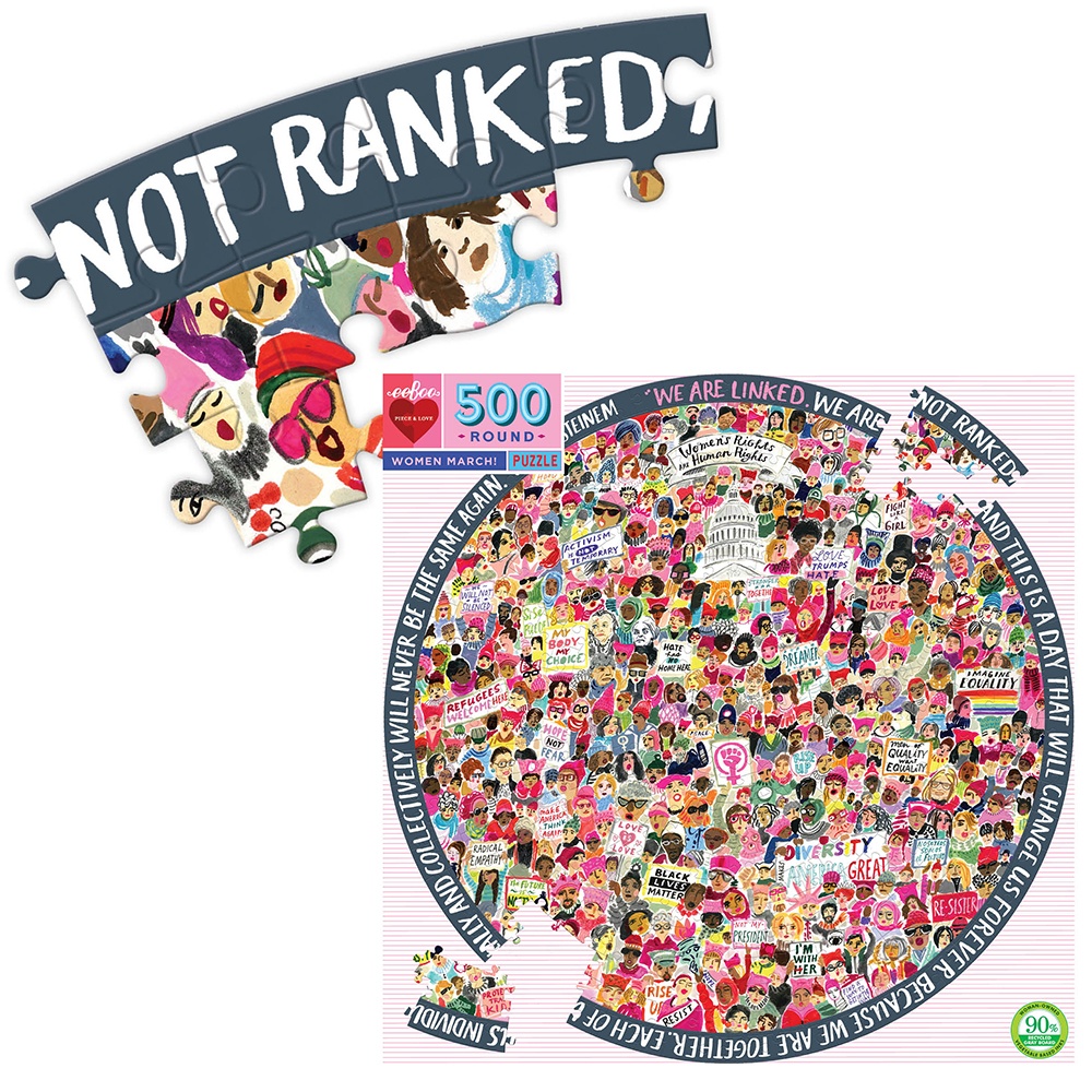 Women March 500pc Round Puzzle