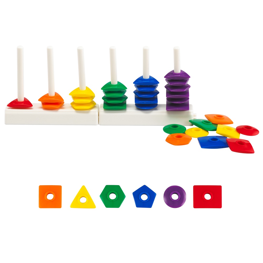 GeoFun Geometric Sorting Beads - Math Manipulatives Learning Set